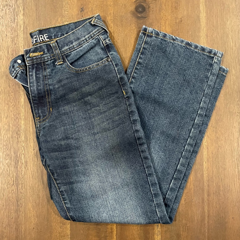 Ring of Fire boys straight leg denim jeans pants size 14